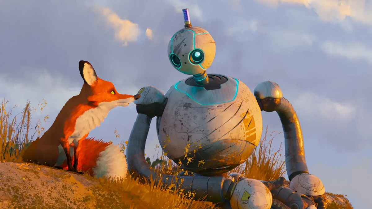 Lupita Nyong'o voices the robot, Roz, in Dreamwork's new animation, "The Wild Robot". (Photo Credit: Dreamworks Animation) 